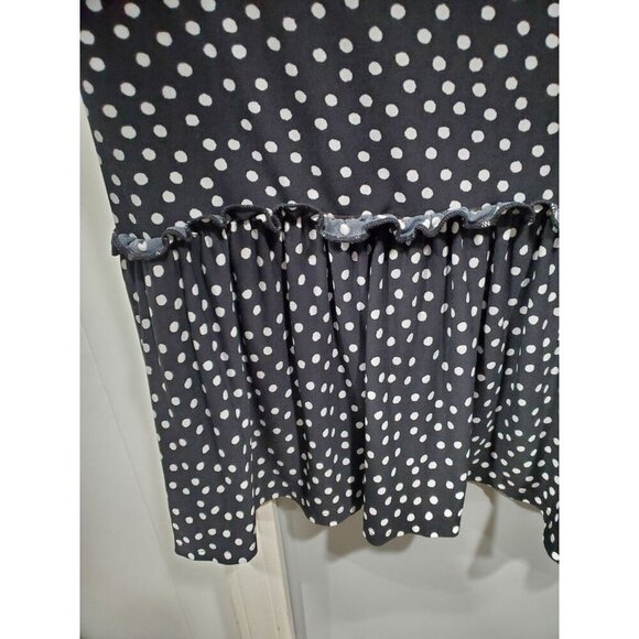 ModCloth Women's Polka Dot Midi Sundress Black White Casual Cottage Slip Sz 1X - Picture 4 of 14